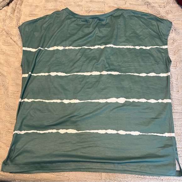 Cap Sleeve Striped Tee - Picture 4 of 4